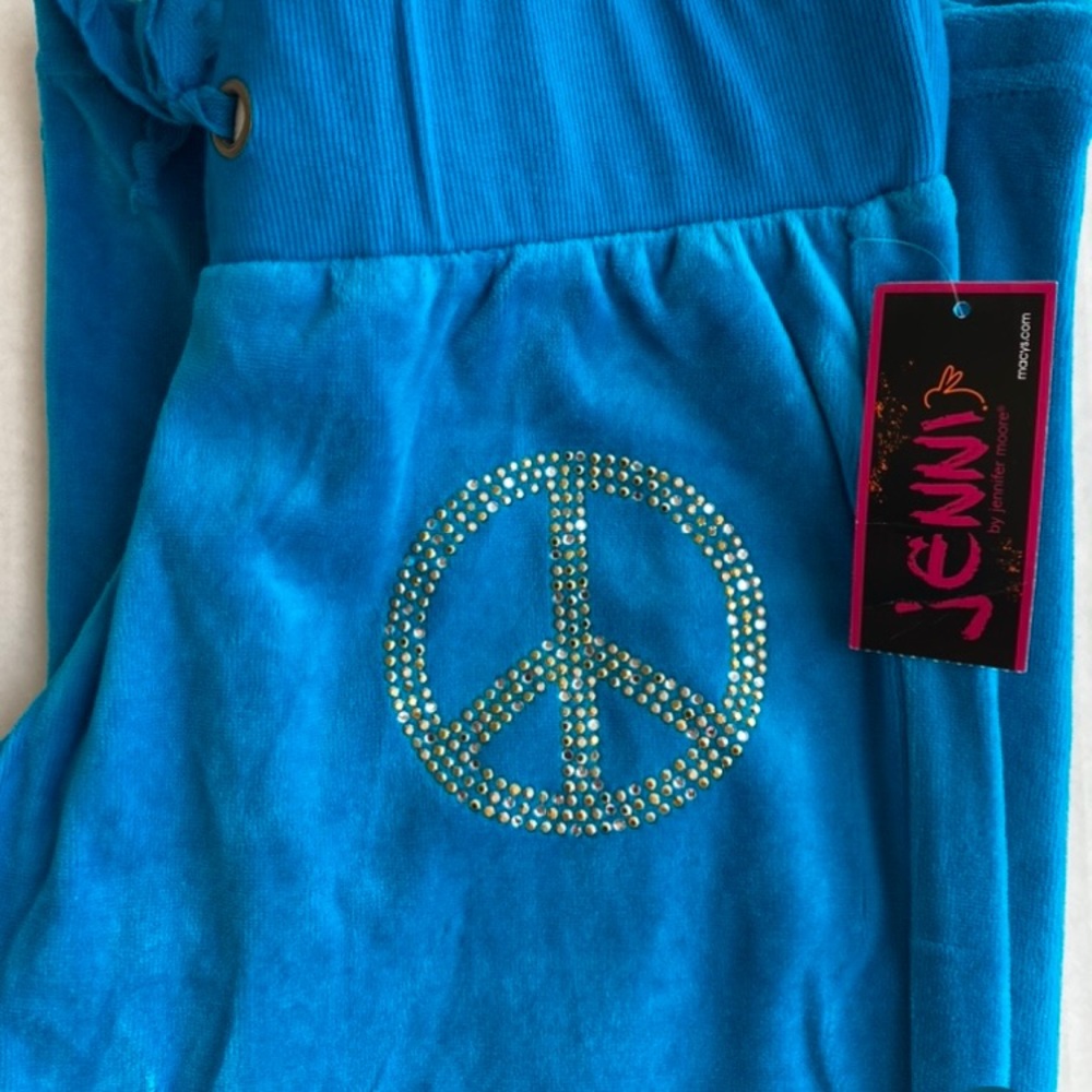 Jenni Velour Flare Pants Sz Small